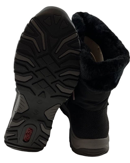 Rieker Damen Stiefel M9683-00 Schwarz  Rieker-TEX