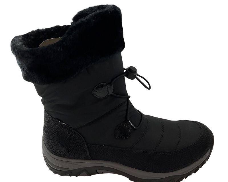 Rieker Damen Stiefel M9683-00 Schwarz  Rieker-TEX