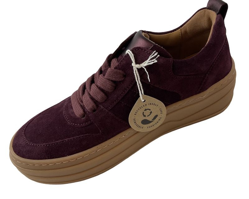 Gabor  Damen Sneaker low73.352.15 Dreamvel/SatinMet .Mulberry