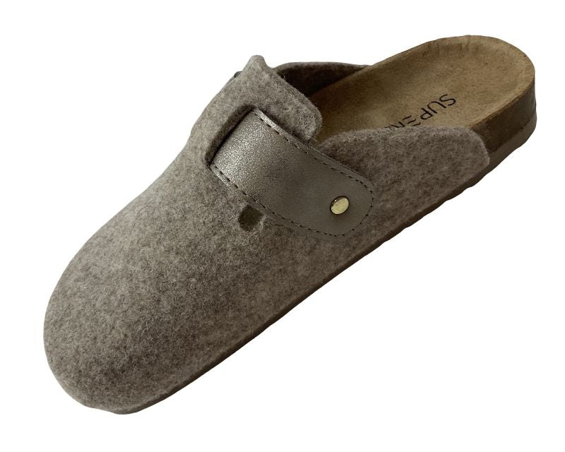 Supersoft  Damen Hausschuhe 522 622 BEIGE Decksohle-Leder