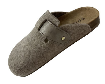 Supersoft  Damen Hausschuhe 522 622 BEIGE Decksohle-Leder