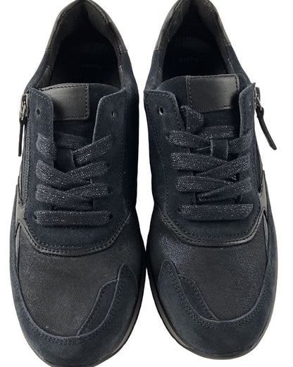 Gabor comfort  Damen Sneaker low76.305.66 Blau  Weite K