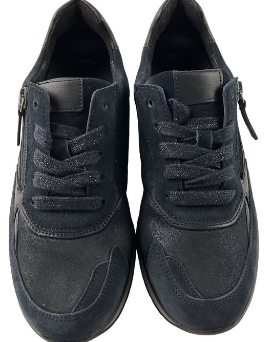 Gabor comfort  Damen Sneaker low76.305.66 Blau  Weite K