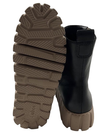 Gabor Plateau Stiefelette  76.781.67 schwarz Glattleder