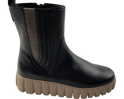 Gabor Plateau Stiefelette  76.781.67 schwarz Glattleder