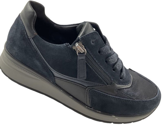 Gabor comfort  Damen Sneaker low76.305.66 Blau  Weite K
