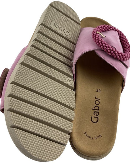 Gabor Damen Pantoletten 63.745.13  Samchevreau Rosa