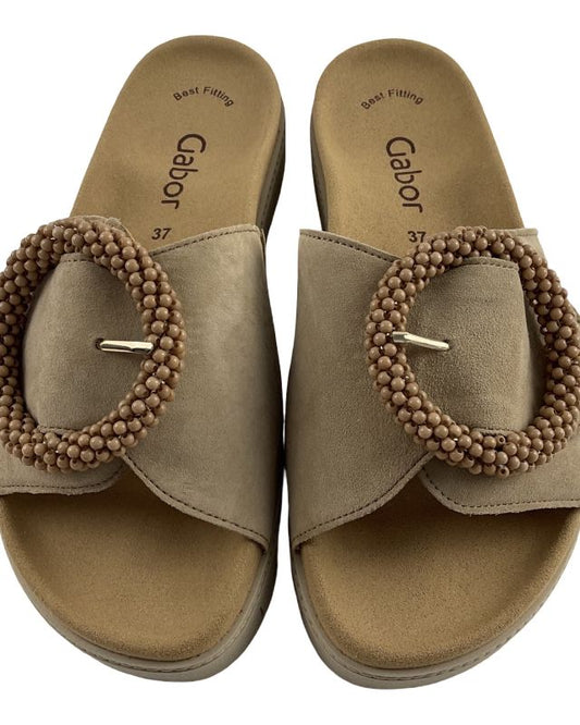 Gabor Damen Pantoletten 63.745.14  Samchevreau Beige