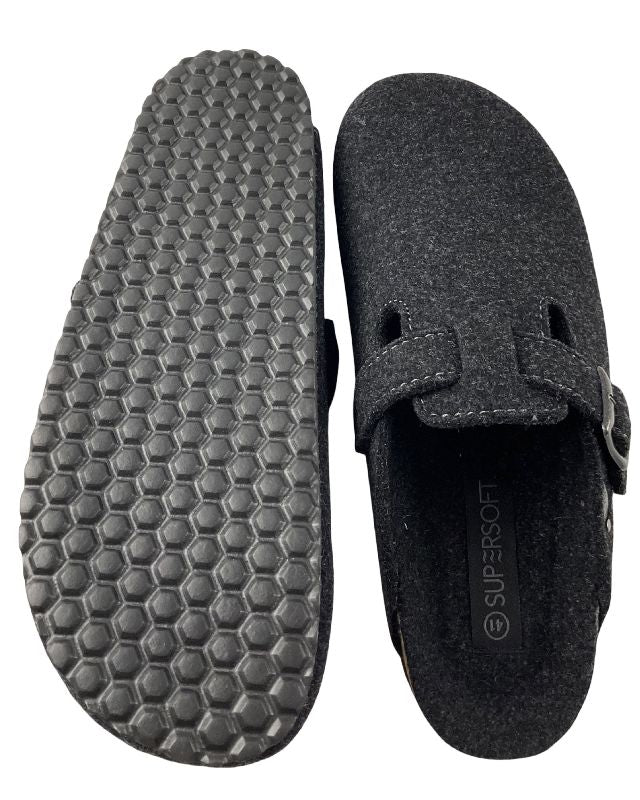 SUPERSOFT Herren Hausschuhe  Pantoffeln 511 064 DK.GREY