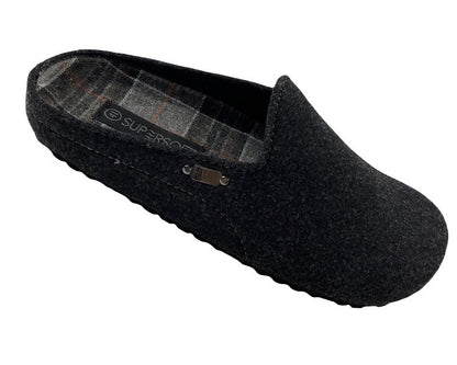 SUPERSOFT Herren Hausschuhe  Pantoffeln 511 086 DK.GREY
