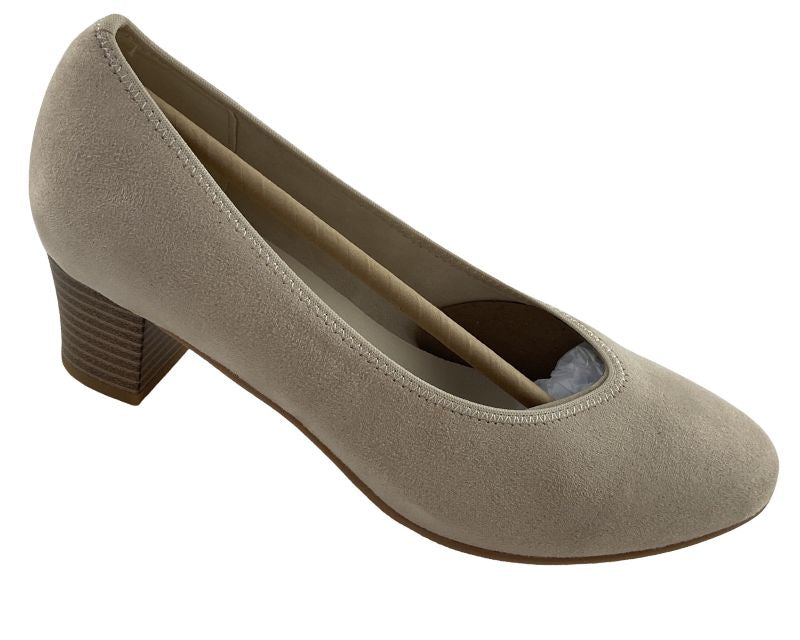 Rieker Damen Pumps 44650-60 Beige Kunstleder