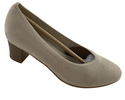 Rieker Damen Pumps 44650-60 Beige Kunstleder