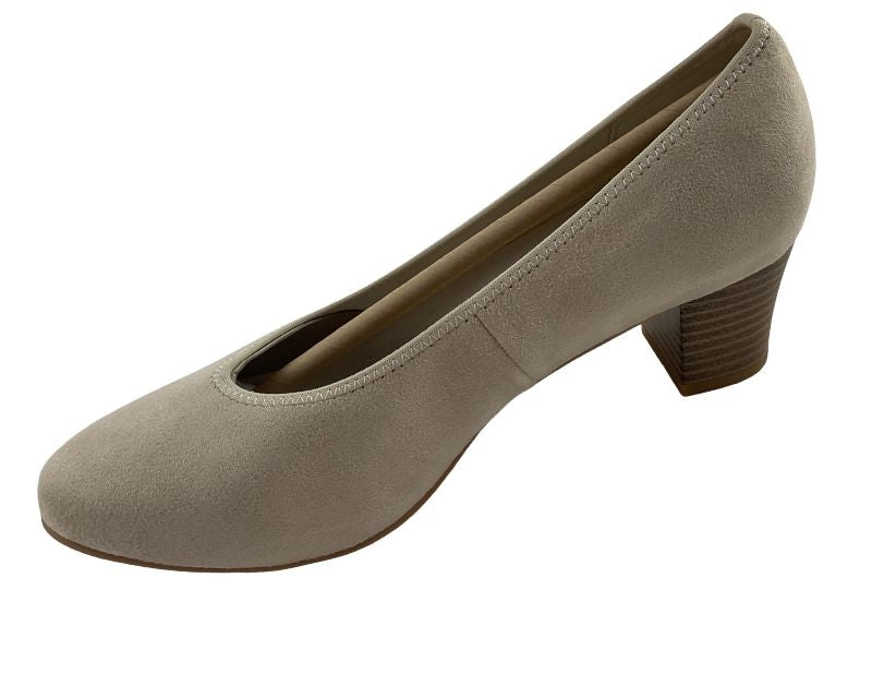 Rieker Damen Pumps 44650-60 Beige Kunstleder