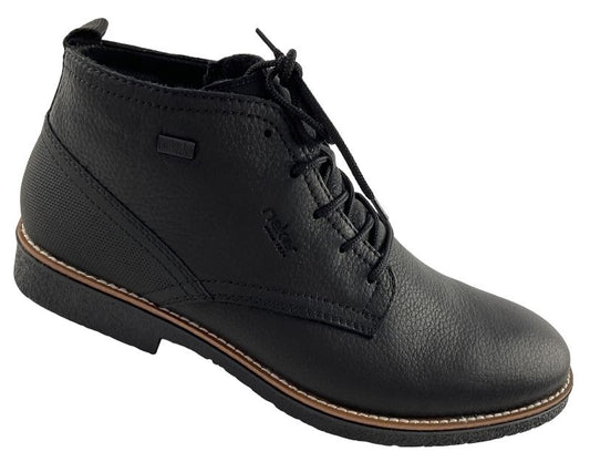 Rieker Herren Schnürstiefel 33600-00 Schwarz  RiekerTEX