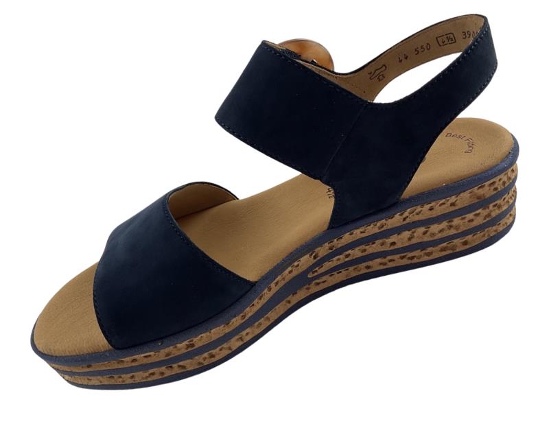 Gabor Damen Sandalen 44.550.16 Soft Nubuk  Blau