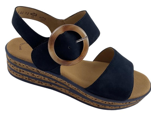 Gabor Damen Sandalen 44.550.16 Soft Nubuk  Blau
