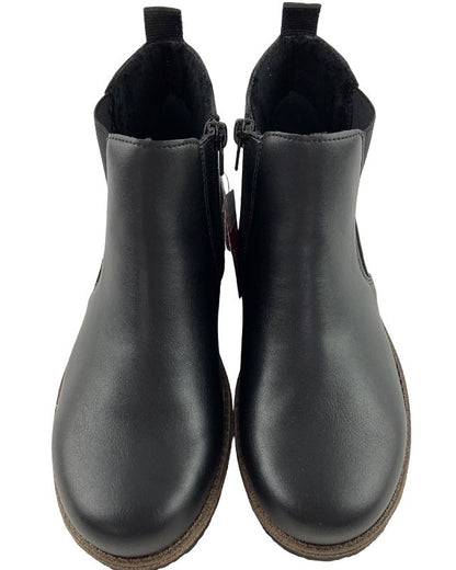 Rieker Damen Chelsea Boots 73557-01 Schwarz  Kunstleder