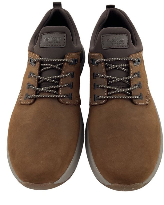 Rieker Herren  Slipper 06050-22 Braun  Rauleder /Synthetik  Extraweite (H – H ½)