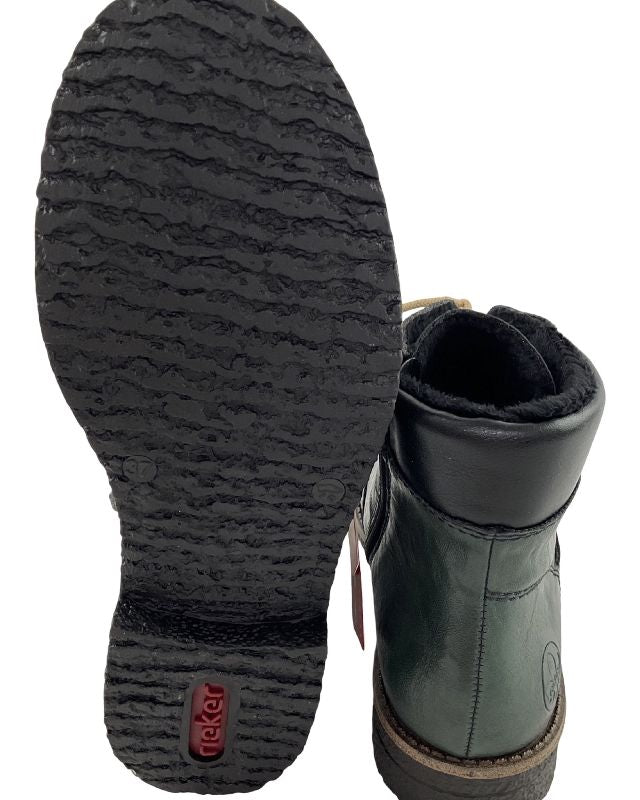 Rieker Damen Schnürstiefel 73510-90 Bunt Schnürung/Reißverschluss