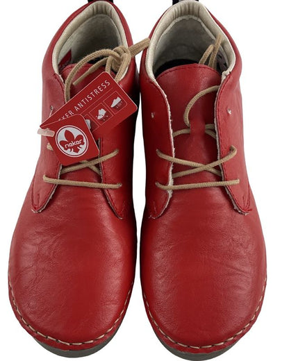 Rieker Damen Kurzstiefel 52522-33 Rot Kunstleder