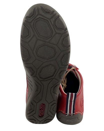 Rieker Damen Kurzstiefel 52522-33 Rot Kunstleder