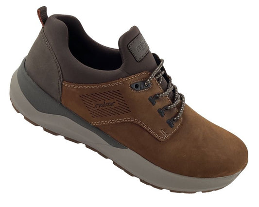 Rieker Herren  Slipper 06050-22 Braun  Rauleder /Synthetik  Extraweite (H – H ½)