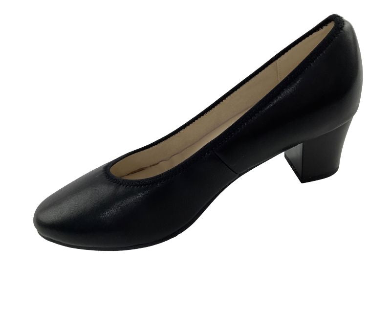 Rieker Damen Pumps 44650-04 Schwarz Glattleder Absatzhöhe:ca 5 cm