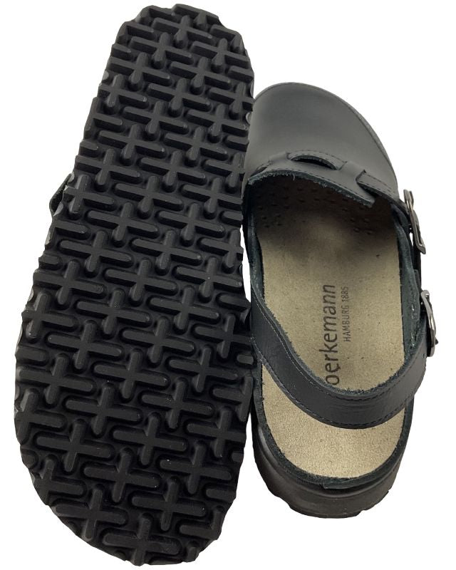 Berkemann Unisex Clogs 09107-900 X-Pro-Maxor Schwarz leder