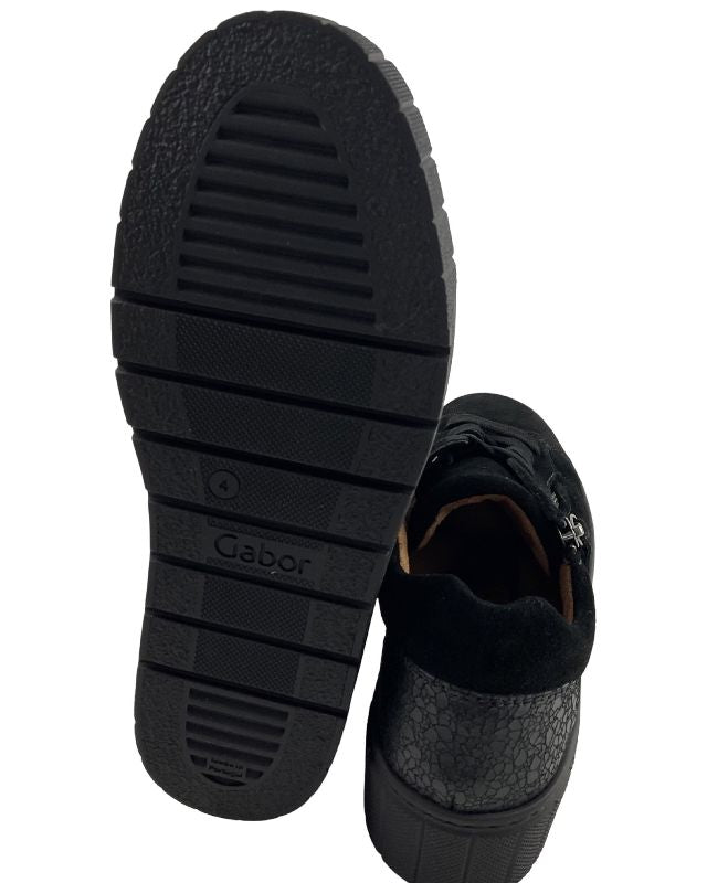 Gabor Comfort   Damen Sneaker low 76.415.47 Schwarz