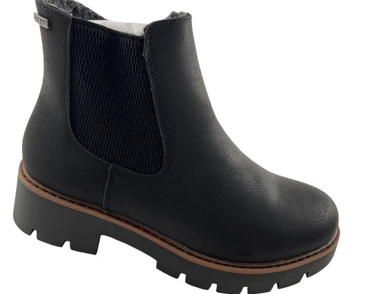 Jane Kain Supersoft Damen Chelsea Boots  264 715 SCHWARZ Tex=Wasserabweisend
