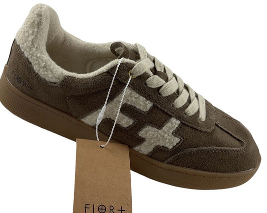 Fjort Damen Sneaker  236-118 TAUPE Velour