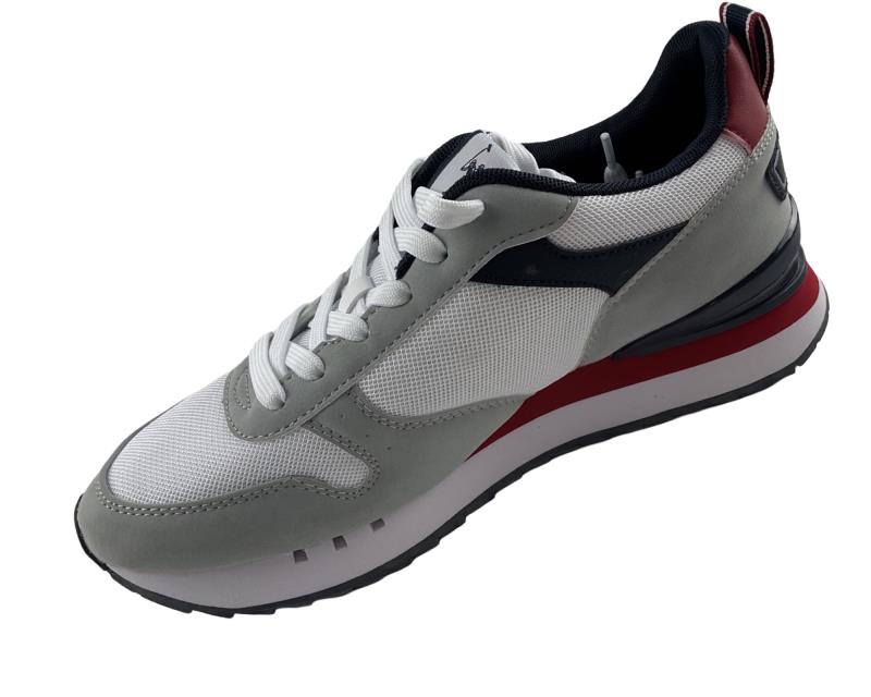 U.S. Polo Assn. Herren Sneaker BUZZY001-LGR-RED Grau