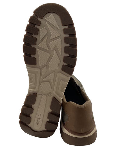 Rieker  Herren Slipper B9350-25  Extra-Weit Braun