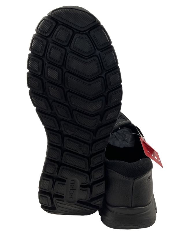 Rieker  Herren Slipper B6659-01 Schwarz  Textil, Ready2GO