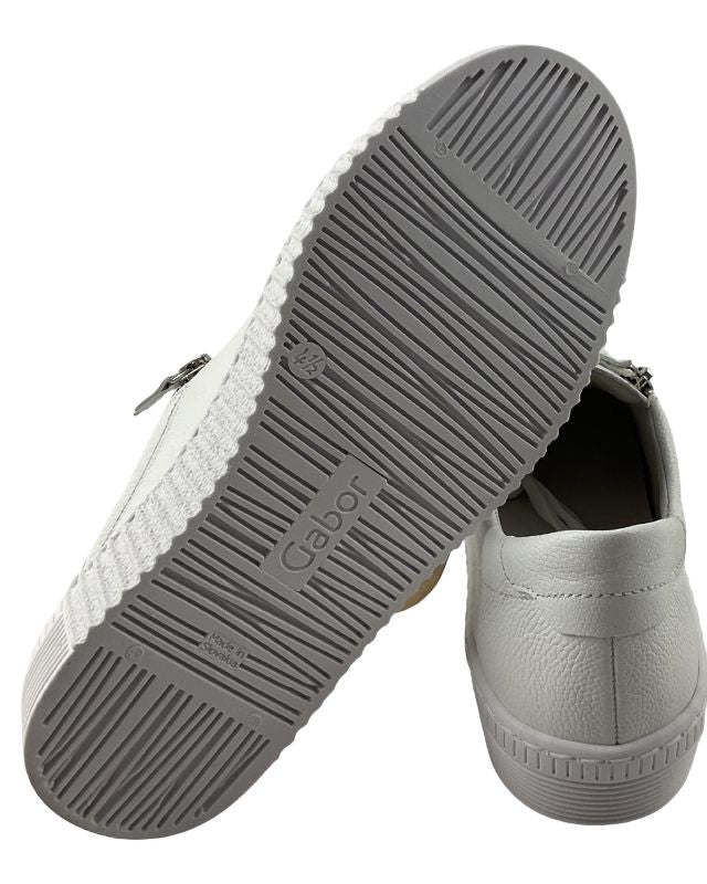 Gabor  Damen Sneaker low 83.334.21 Glattleder, weiß,BEST FITTING