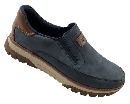 Rieker  Herren Slipper B9350-15   Extra-Weit  Blau