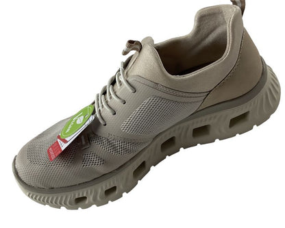 Rieker Damen Sneaker  M6078-60 Beige  Slipper mit Gummizug