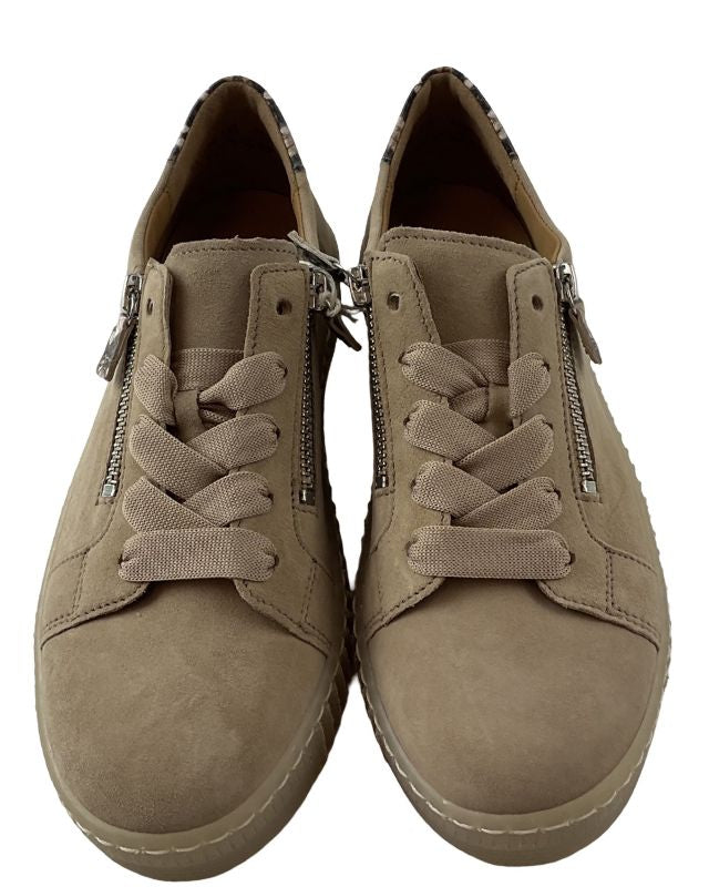 Gabor  Damen Sneaker low 83.334.14 Rauleder Beige,BEST FITTING