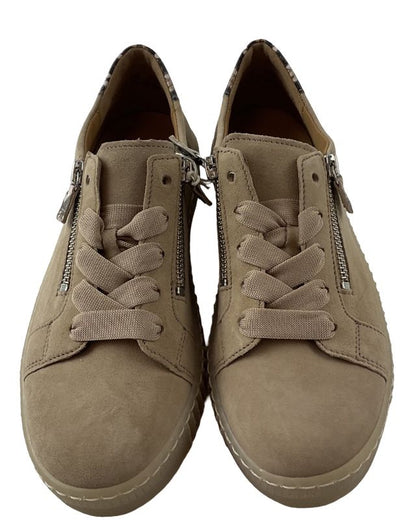 Gabor  Damen Sneaker low 83.334.14 Rauleder Beige,BEST FITTING