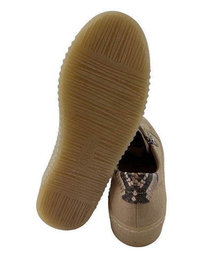 Gabor  Damen Sneaker low 83.334.14 Rauleder Beige,BEST FITTING