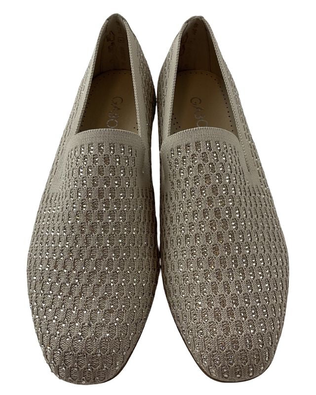 Gabor Damen Slipper 85.216.42Materialmix- Stretch(Glitter)  Beige