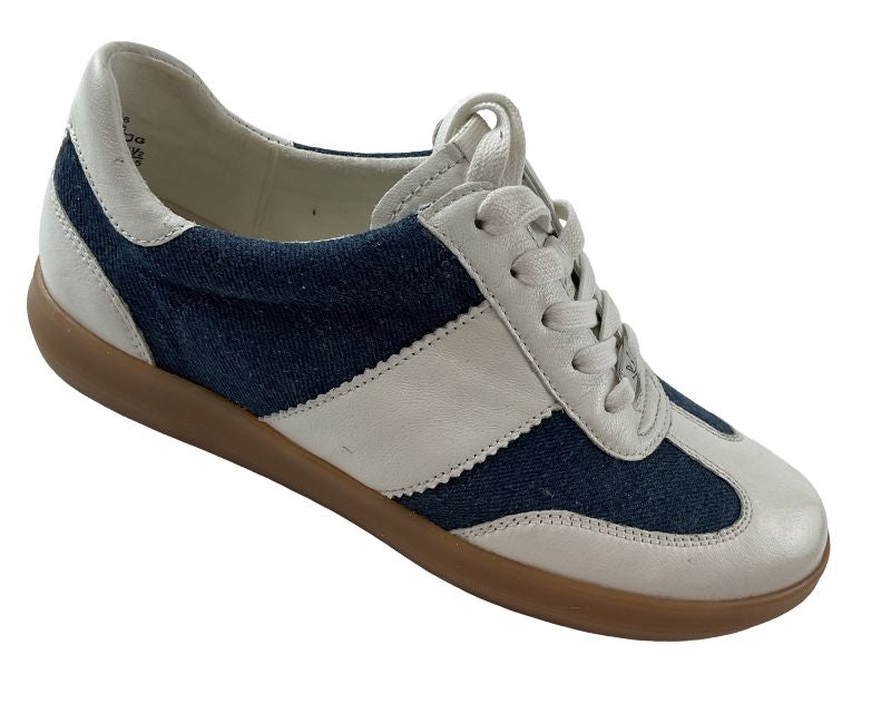 Caprice Damen Sneaker 9-23705-44 146  Weiß/Jeans