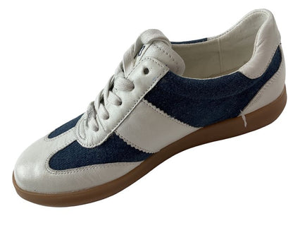 Caprice Damen Sneaker 9-23705-44 146  Weiß/Jeans