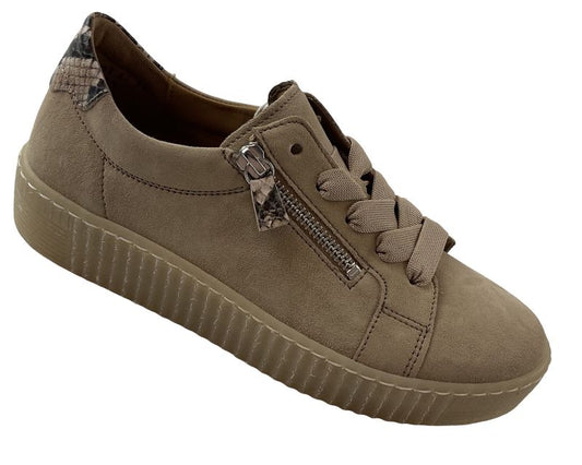 Gabor  Damen Sneaker low 83.334.14 Rauleder Beige,BEST FITTING