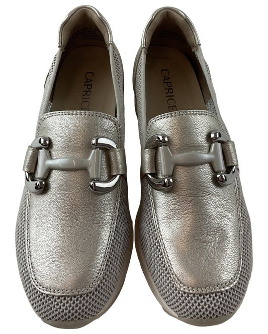 Caprice Damen Slipper 9-24536-42 960 PLATIN.MET.CO Weite-G