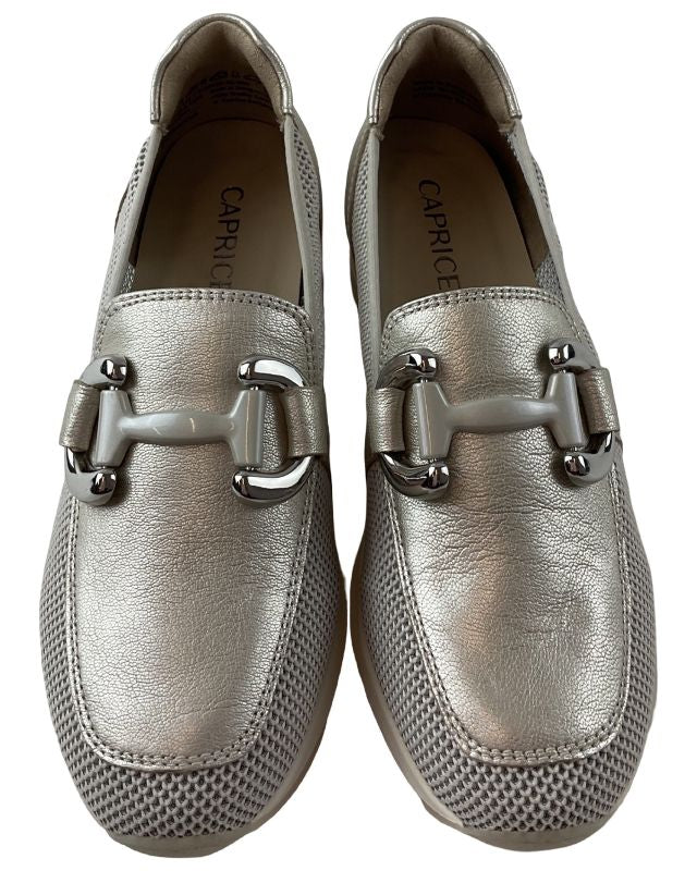 Caprice Damen Slipper 9-24536-42 960 PLATIN.MET.CO Weite-G