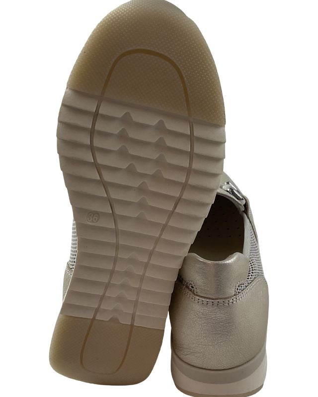 Caprice Damen Slipper 9-24536-42 960 PLATIN.MET.CO Weite-G