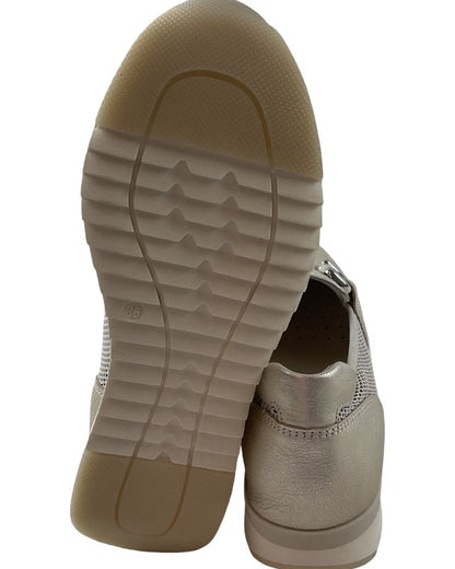 Caprice Damen Slipper 9-24536-42 960 PLATIN.MET.CO Weite-G
