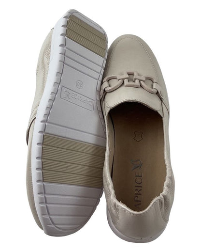 Caprice Damen Slipper 9-24708-42 141  Snow naplak  Weite-G