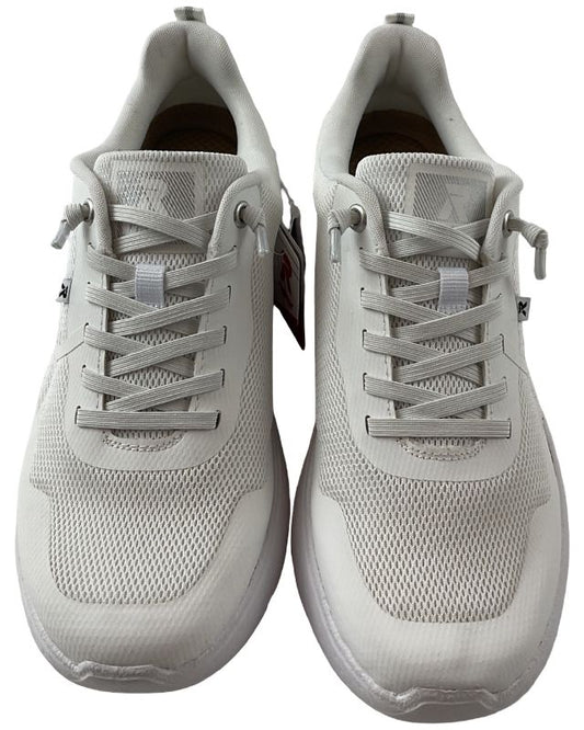 Rieker Damen Sneaker  M8551-80 Weiß Gummizug Schnürun